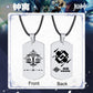 Genshin Impact Stainless Steel Necklace Engraved Double Sided Zhongli Xiao Venti Diluc Keqing Element Logo Pendant Dog Tags - Krosscanada