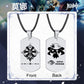 Genshin Impact Stainless Steel Necklace Engraved Double Sided Zhongli Xiao Venti Diluc Keqing Element Logo Pendant Dog Tags - Krosscanada