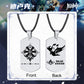 Genshin Impact Stainless Steel Necklace Engraved Double Sided Zhongli Xiao Venti Diluc Keqing Element Logo Pendant Dog Tags - Krosscanada