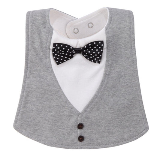 Gentleman Style Bibs Waterproof Baby Bib Novelty Burp Cloths Adjustable Newborn Toddler Infant Accessories - Krosscanada