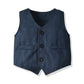 Gentleman's Suit Baby One - piece Romper Long - sleeved Romper - Krosscanada