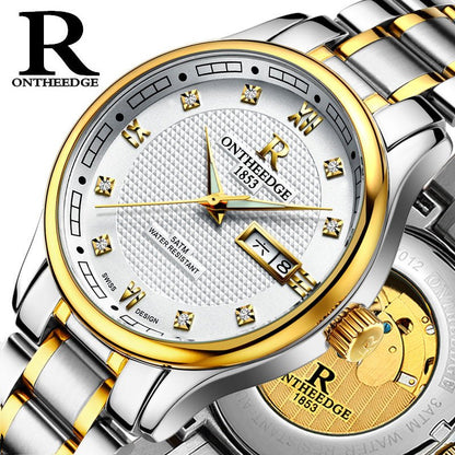 Genuine Rui edge watches men's automatic mechanical watches business men's watch luminous hollow water - proof fine steel - Krosscanada