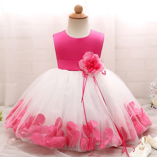 Girl dress, baby princess dress dress, petal full moon baby skirt - Krosscanada