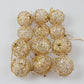 Gold dusted scaly Christmas ball - Krosscanada
