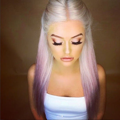 Gradient lilac long straight hair - Krosscanada