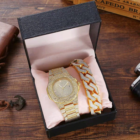 Gypsophila Steel Band Men's Hip Hop Style Punk Watch - Krosscanada