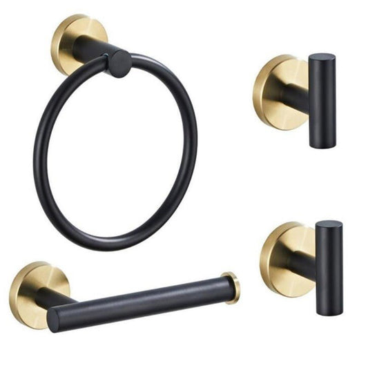 Hardware Pendant Set Bathroom Toilet Towel 304 Stainless Steel Towel Rack Hanging Ring - Krosscanada