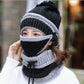 Hat Female Winter Wool Hat Outdoor Thick Warm Winter Hat Riding Windproof Hat Bib Mask Cap Head Cap - Krosscanada
