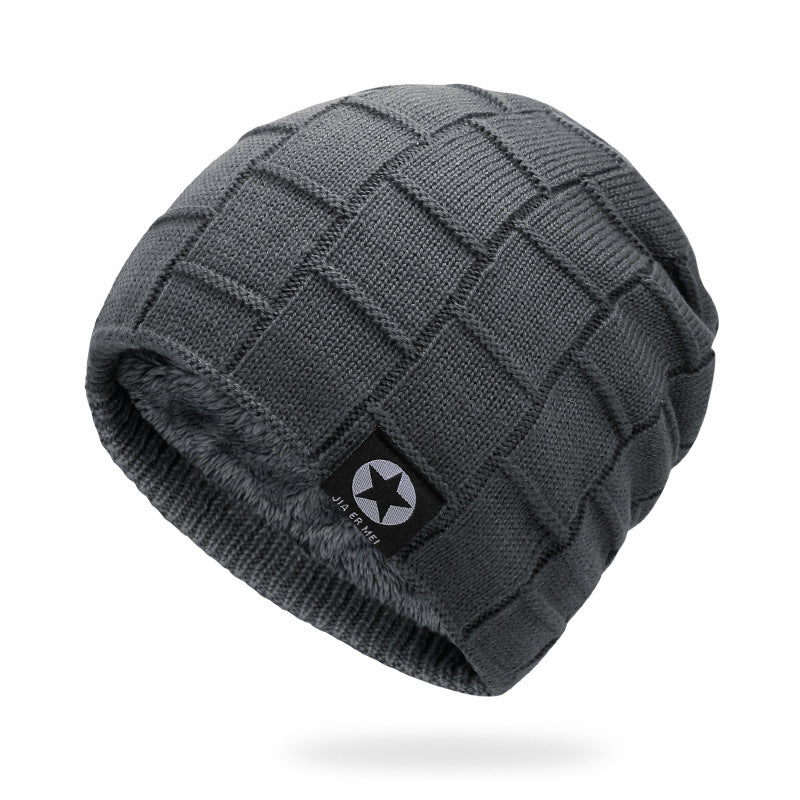 Hat Men Winter Thick Woolen Yarn - Krosscanada