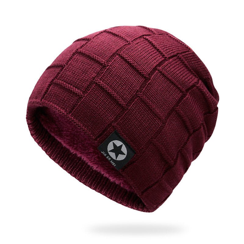 Hat Men Winter Thick Woolen Yarn - Krosscanada