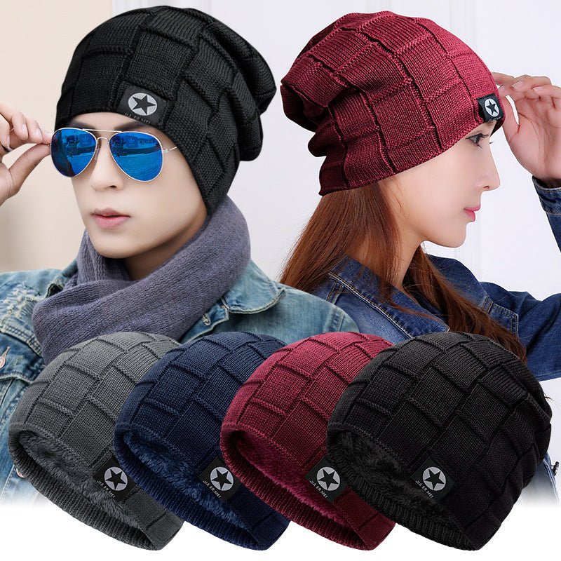 Hat Men Winter Thick Woolen Yarn - Krosscanada