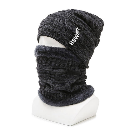 Hat Men's Winter Fleece Lined Padded Warm Keeping Woolen Knitted Hat - Krosscanada