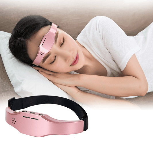 Head Massager Wireless Stress Relief Brain Massage Helmet Unisex Sleep Therapy Device - Krosscanada