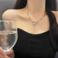 Heart Piece Pearl Necklace Hip Hop Accessory - Krosscanada