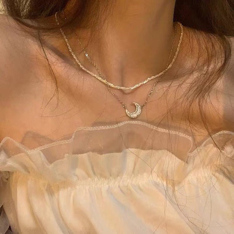Heart Piece Pearl Necklace Hip Hop Accessory - Krosscanada