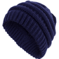 High Bun Ponytail Beanie Hat Chunky Soft Stretch Cable Knit Warm Fuzzy Lined Skull Beanie Acrylic Hats Men And Women - Krosscanada