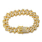 Hip Hop Full Rhinestone Bracelet Necklace - Krosscanada