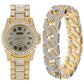 Hip Hop Punk Steel Band Watch Set - Krosscanada