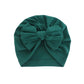 Hooded Hat with Bowknot Wrapped Turban Solid Color Hat - Krosscanada