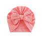Hooded Hat with Bowknot Wrapped Turban Solid Color Hat - Krosscanada
