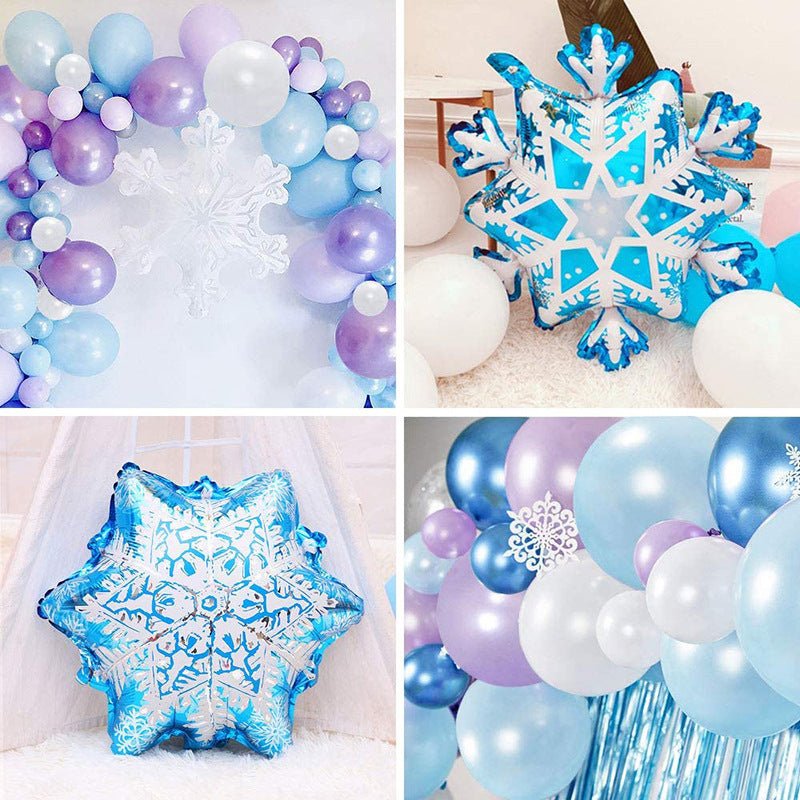 Ice And Snow Theme Party Chain Decoration Christmas Balloon Combo Set - Krosscanada