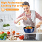 Induction Saucepan with Lid, 18cm/ 1.5L Milk Pan Non Stick Saucepan, Aluminum Ceramic Coating Cooking Pot - PFOA Free with Stainless Steel Handle, Suitable for All Hobs Types, Amazon Banned - Krosscanada