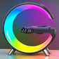 Intelligent Atmosphere Lamp Bluetooth Speaker Wireless Charger Bedside Lamp Sunrise Wake - up Lamp Polar Lamp Alarm Clock - Krosscanada