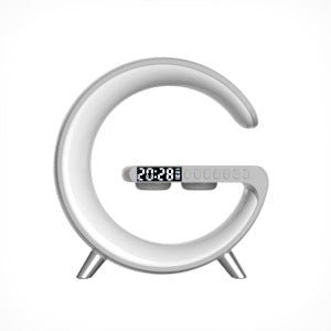 Intelligent Atmosphere Lamp Bluetooth Speaker Wireless Charger Bedside Lamp Sunrise Wake - up Lamp Polar Lamp Alarm Clock - Krosscanada