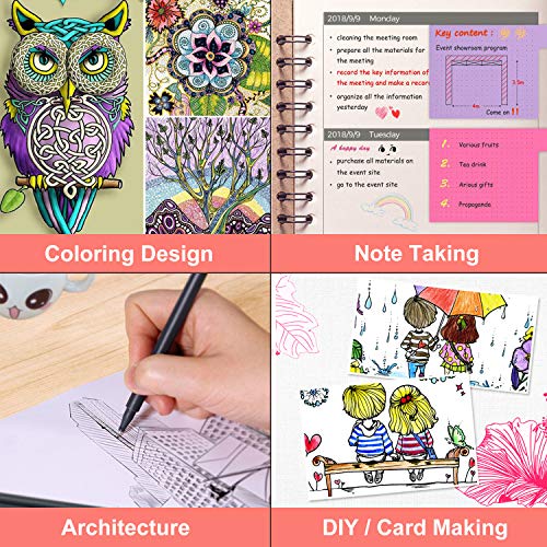 Journal Planner Pens Colored Pens Fine Point Markers Fine Tip Drawing Pens 18 Colors - Krosscanada