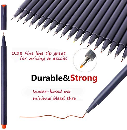 Journal Planner Pens Colored Pens Fine Point Markers Fine Tip Drawing Pens 18 Colors - Krosscanada