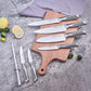 Kitchen Knife Set, 15 Piece Knife Sets with Block, Chef Knives with Non - Slip German Stainless Steel Hollow Handle Cutlery Set with Multifunctional Scissors Knife Sharpener Amazon Platform Banned - Krosscanada
