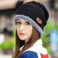 Knit Hat Female Winter ThickeningCap Warm Earmuffscap Head Outdoor Cycling Korean Version Of The Tide Collar Wool Hat - Krosscanada