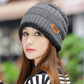 Knit Hat Female Winter ThickeningCap Warm Earmuffscap Head Outdoor Cycling Korean Version Of The Tide Collar Wool Hat - Krosscanada