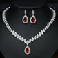 Korean Foreign Trade In Europe And America Two Piece AAA Zircon Jewelry Set - Krosscanada
