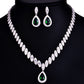 Korean Foreign Trade In Europe And America Two Piece AAA Zircon Jewelry Set - Krosscanada