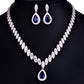 Korean Foreign Trade In Europe And America Two Piece AAA Zircon Jewelry Set - Krosscanada