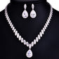 Korean Foreign Trade In Europe And America Two Piece AAA Zircon Jewelry Set - Krosscanada