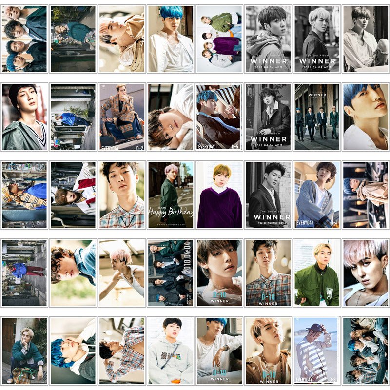 Kpop WINNER Lomo Photo Card New Album Collective HD Photocard Poster with Metal Box 40pcs - Krosscanada