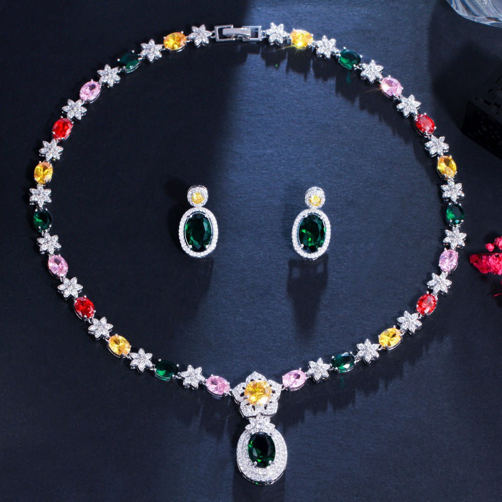 Ladies Fashion Dress Bridal Jewelry Set - Krosscanada