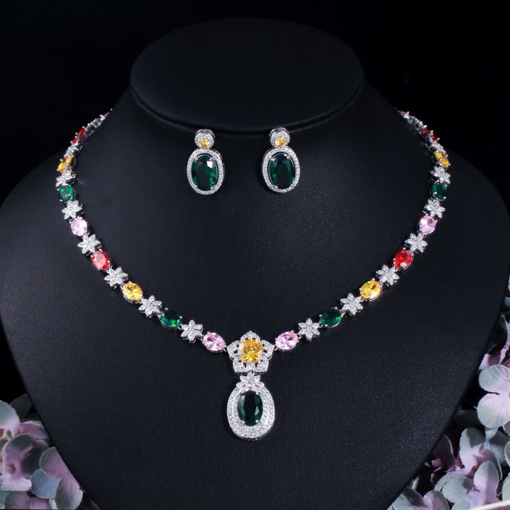 Ladies Fashion Dress Bridal Jewelry Set - Krosscanada