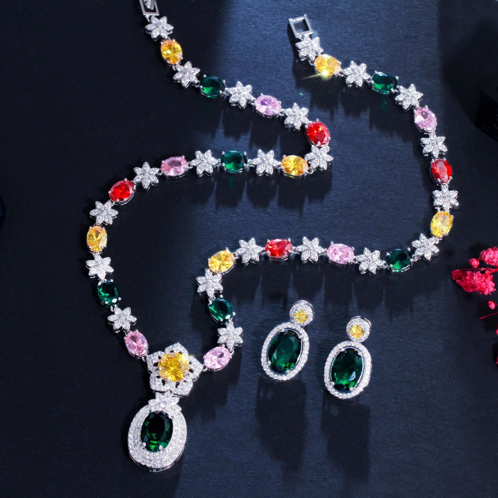 Ladies Fashion Dress Bridal Jewelry Set - Krosscanada