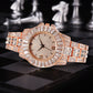 Ladies Hip Hop Chain Full Diamond Watch - Krosscanada