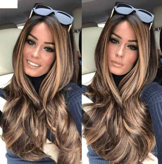 Ladies long curly hair set - Krosscanada