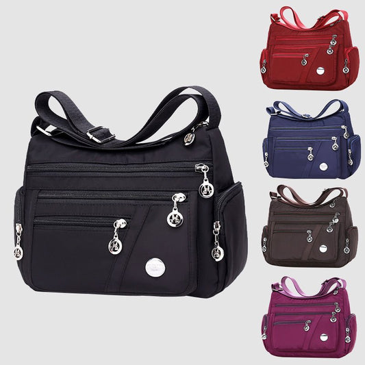 Ladies Multi - layer Square Fashion Women Shoulder Messenger Bag Waterproof Nylon Oxford Crossbody Bag Handbags - Krosscanada