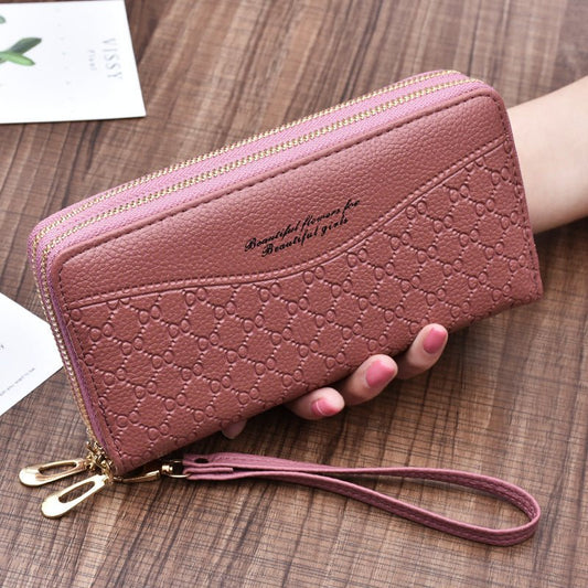 Large - Capacity Double Zipper Clutch Wallet Female Double - Layer Clutch Wallet - Krosscanada