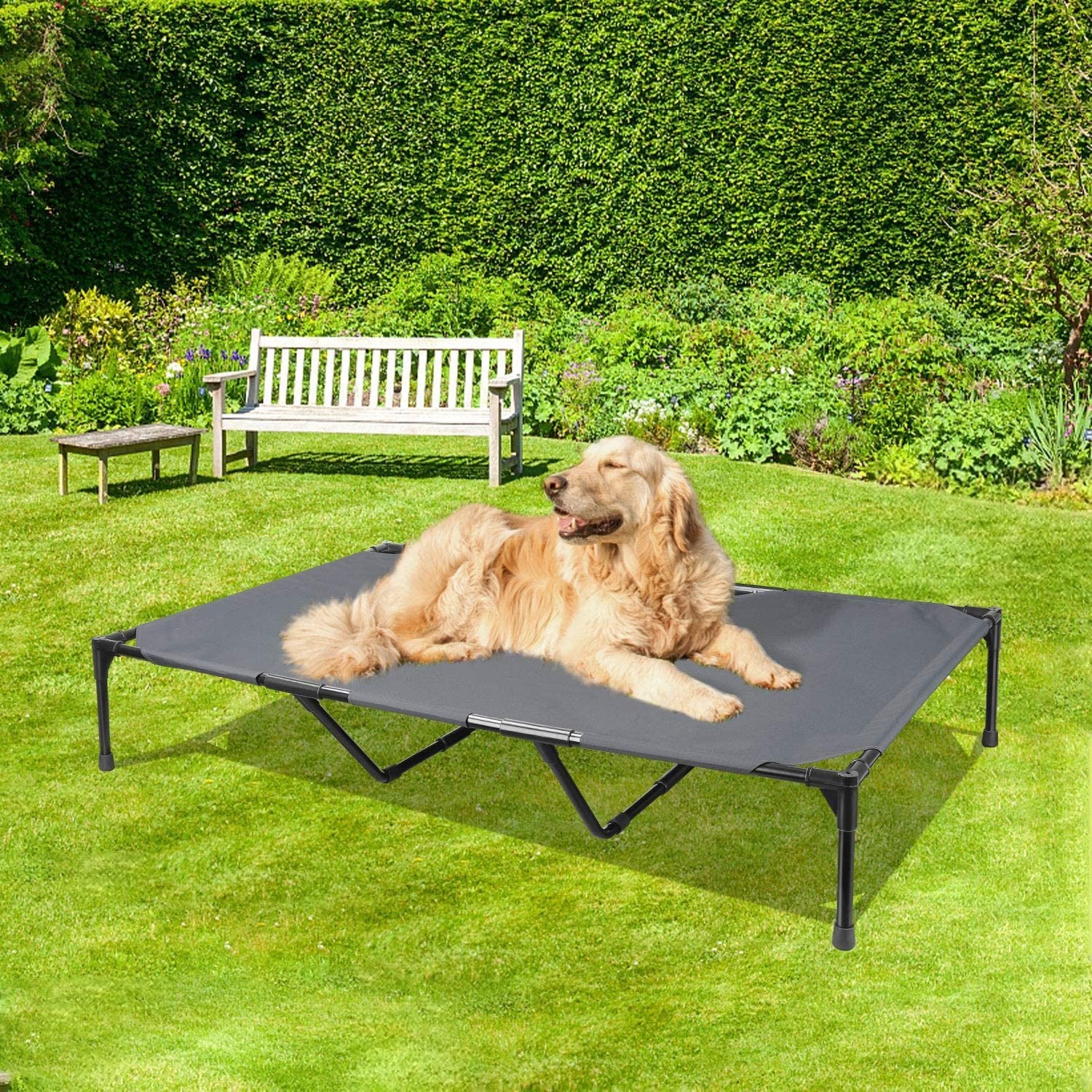 Large Outdoor Pet Camping Bed, Elevated Dog Bed, Kennel, All Seasons, Easy Cleaning - Krosscanada