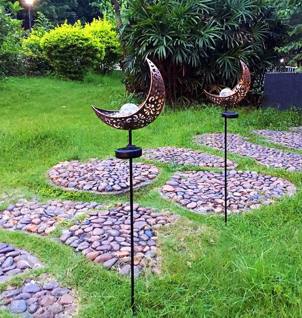 LED Solar Flame Light Metal LED Garden Light Flame Effect Lamp Waterproof Outdoor Lights Landscape Lights Solar Decorative Light - Krosscanada