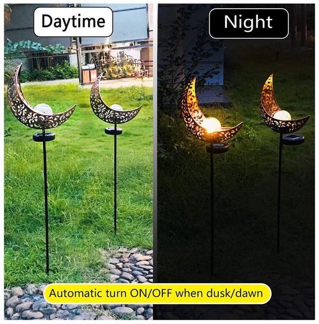 LED Solar Flame Light Metal LED Garden Light Flame Effect Lamp Waterproof Outdoor Lights Landscape Lights Solar Decorative Light - Krosscanada