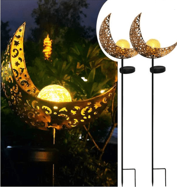 LED Solar Flame Light Metal LED Garden Light Flame Effect Lamp Waterproof Outdoor Lights Landscape Lights Solar Decorative Light - Krosscanada