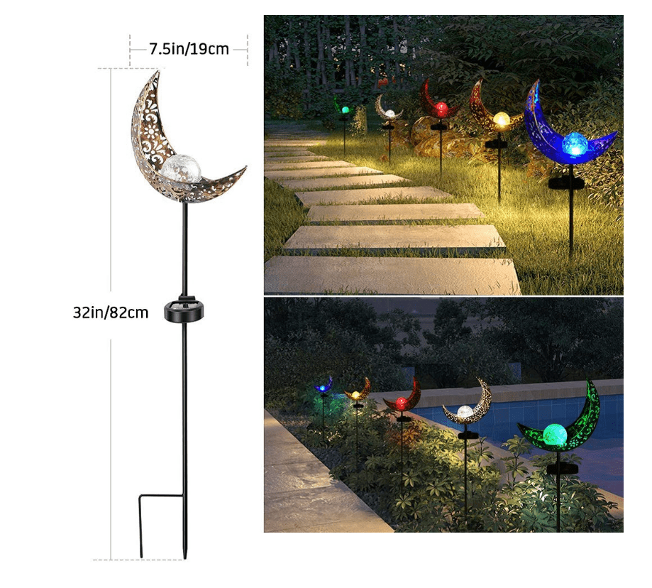 LED Solar Flame Light Metal LED Garden Light Flame Effect Lamp Waterproof Outdoor Lights Landscape Lights Solar Decorative Light - Krosscanada